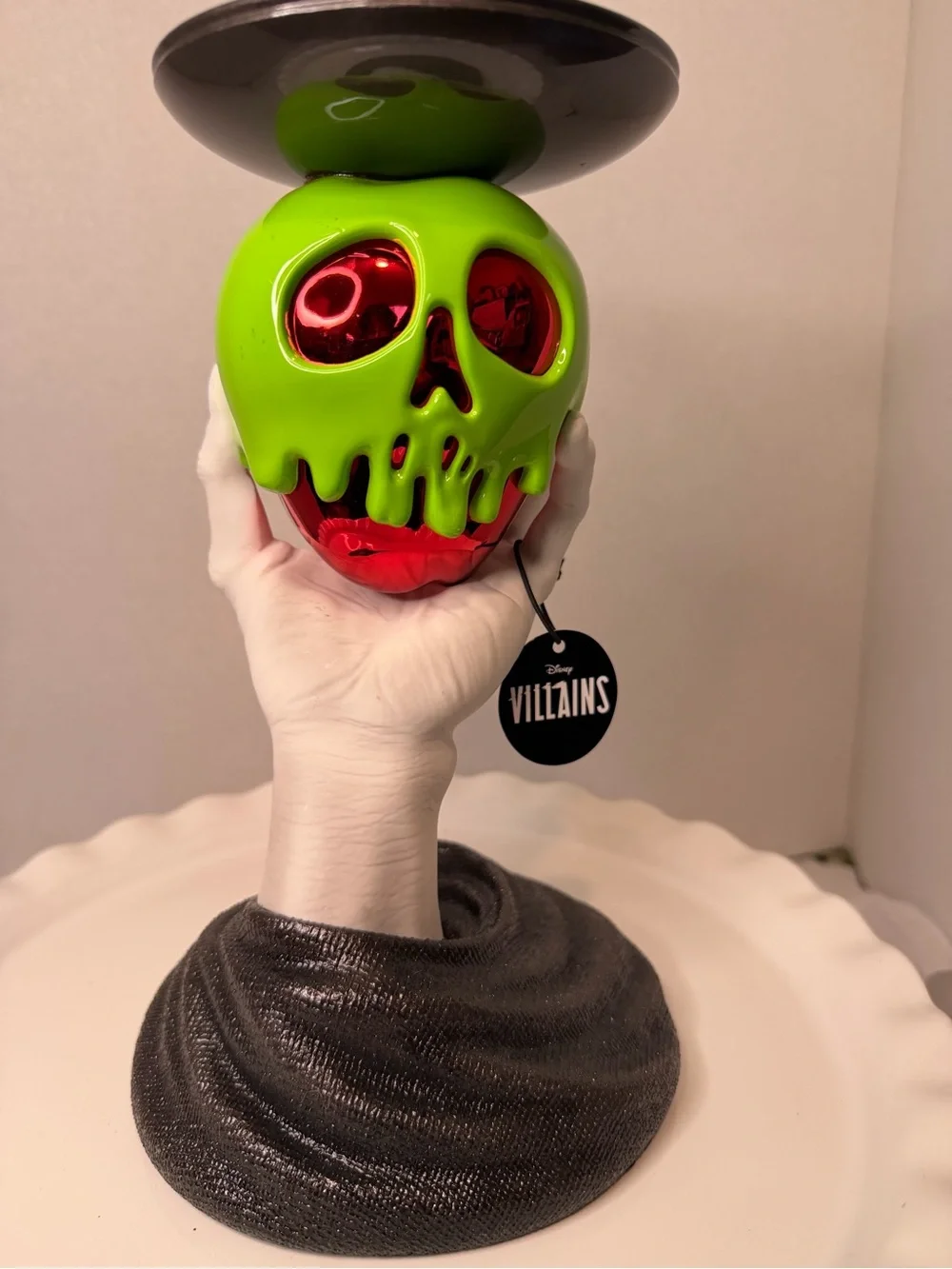 Bath & Body Works Green and Red Villains Skull Lantern Holder